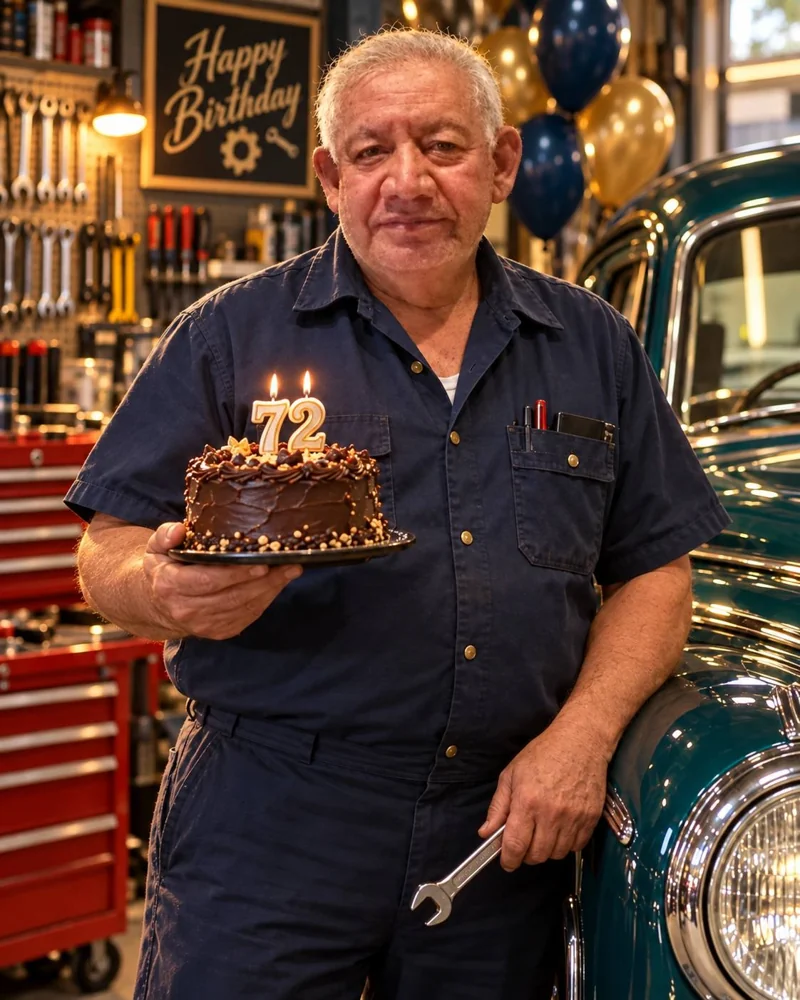 Félix en su invitación de cumpleaños